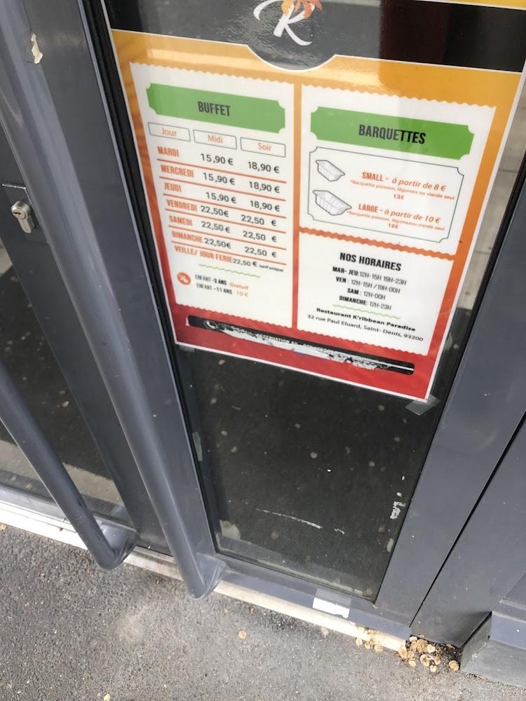 Restaurant K'ribbean Paradise - Menu Image 4